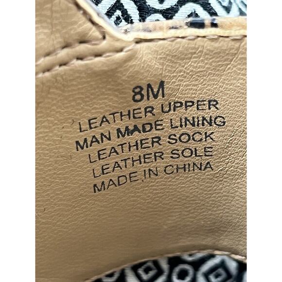 Antonio Melani Leather Snake Skin Heel Sandals Size 8 M - Picture 8 of 10